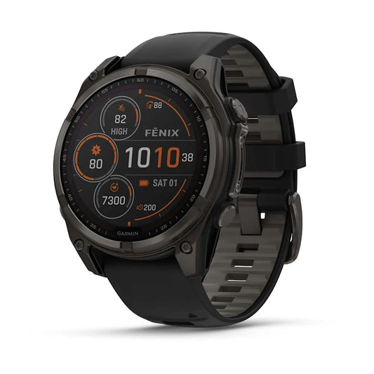 Garmin Fenix 8-47 MM |Premium Multisport GPS Smartwatch with Solar Charging | Upto 48 Days of Battery Life with Built-in Speaker, LED Flashlight and Microphone | Advanced Health Monitoring Features