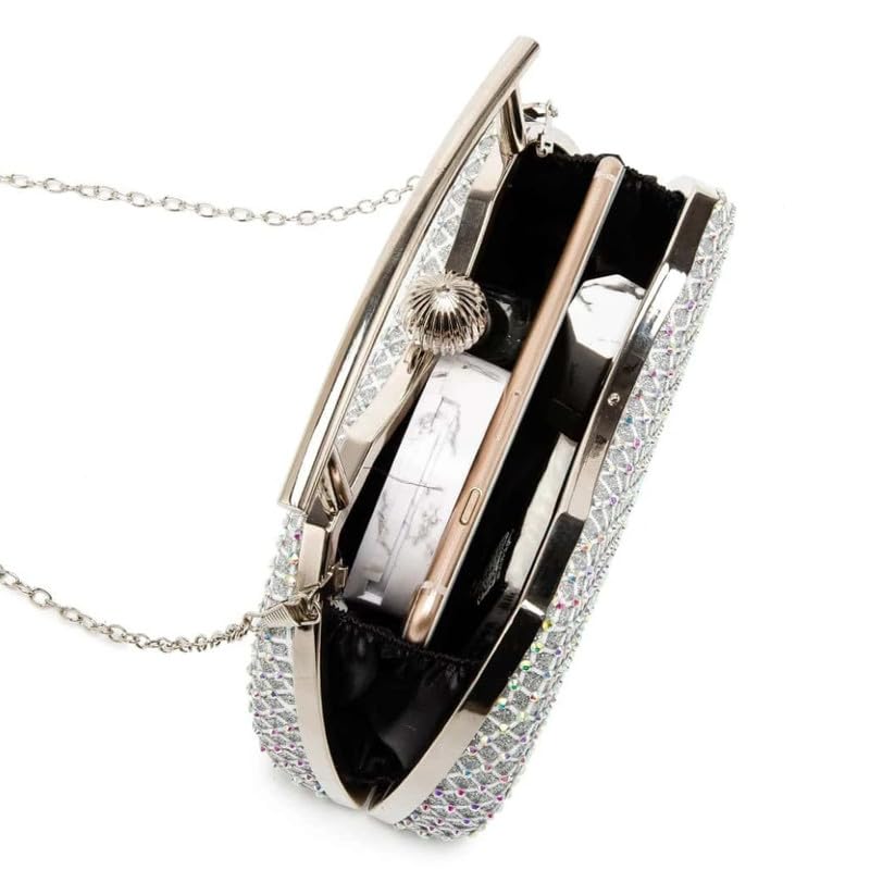 Mastyle® Diamond Clutch Handbag For Women With Rhinestone Surface And Shining Glitter Finish