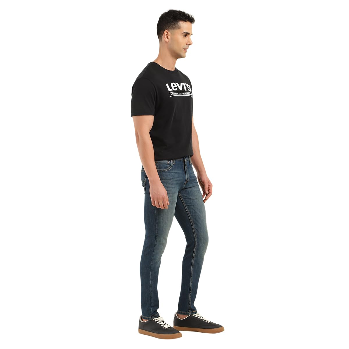 Levi's Men's Tapered Mid Rise Jeans (A7086-0090_Navy, 34