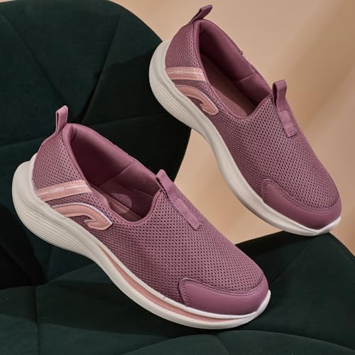 Campus Women's AMBLE Mauve/Peach Walking Shoes - 6UK/India 1 Pair
