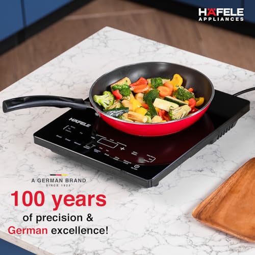 Hafele Magnechef Induction Cooktop |2100W High Power | Ceramic Glass Plate | Auto Cook Menus | Intuitive Touch Control | 2 Year Warranty | Black
