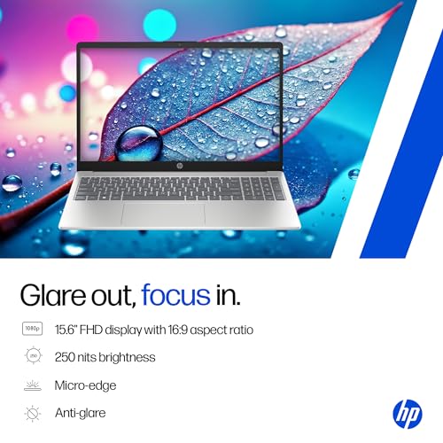 HP 15, 13th Gen Intel Core i5-13420H, (16GB DDR4, 512GB SSD), FHD, Anti-Glare, Micro-Edge, 15.6''/39.6cm, Win11, M365 Basic(1yr)* Office24, Silver, 1.65kg, fr0028TU, Camera w/Shutter, Backlit Laptop