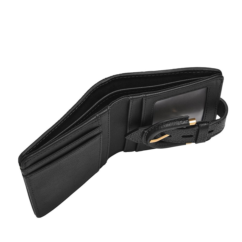 Fossil Women Leather Harwell Black Wallet Sl10029001