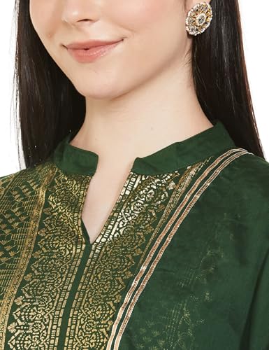 BIBA Women's Cotton Suit Set (SKDSKD7028ESS23GRN_Green