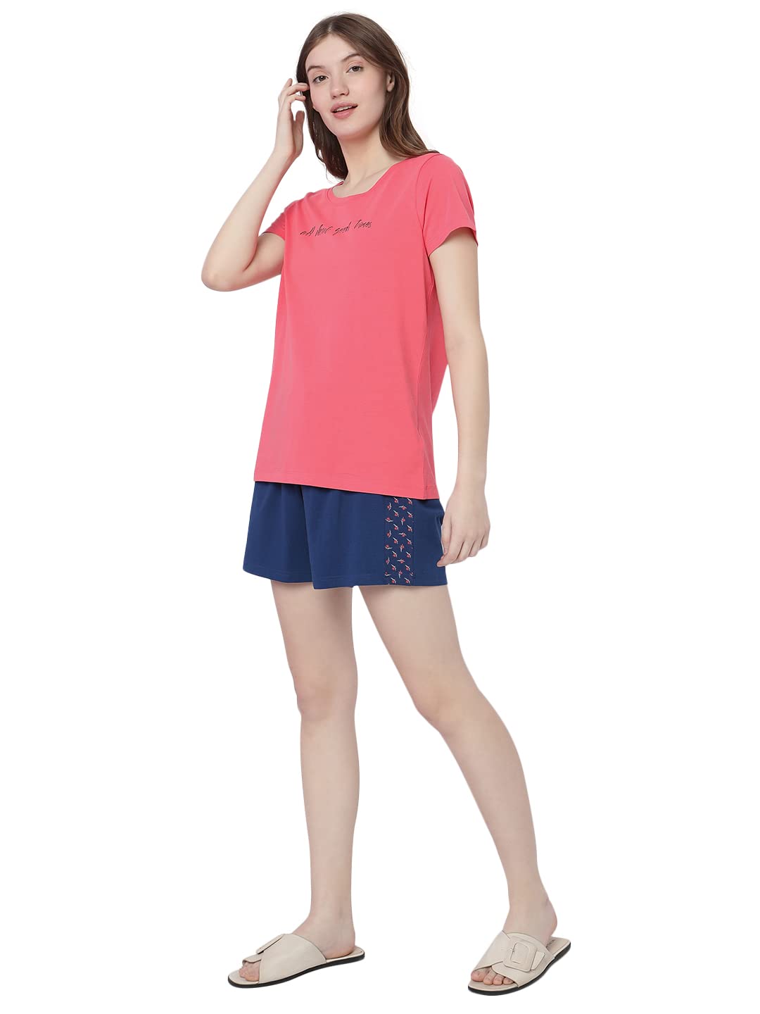 VERO MODA Intimates Regular Sleepwear Set (10293175_Navy Peony_XS)