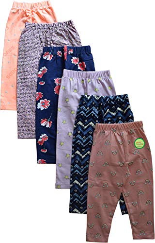 Tinchuk Girls Regular Printed Leggings Set of 6 - for Your Little One Multi-Coloured Leggings Pajama 18-24 Month Multicolour