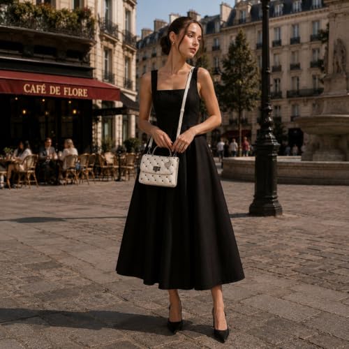 Caprese X Emily in Paris Ashley Medium Sling Bag|Crossbody & Shoulder Bag with Twist Lock, Multi-Compartment Interior, Adjustable Strap & Exclusive Metal Charm