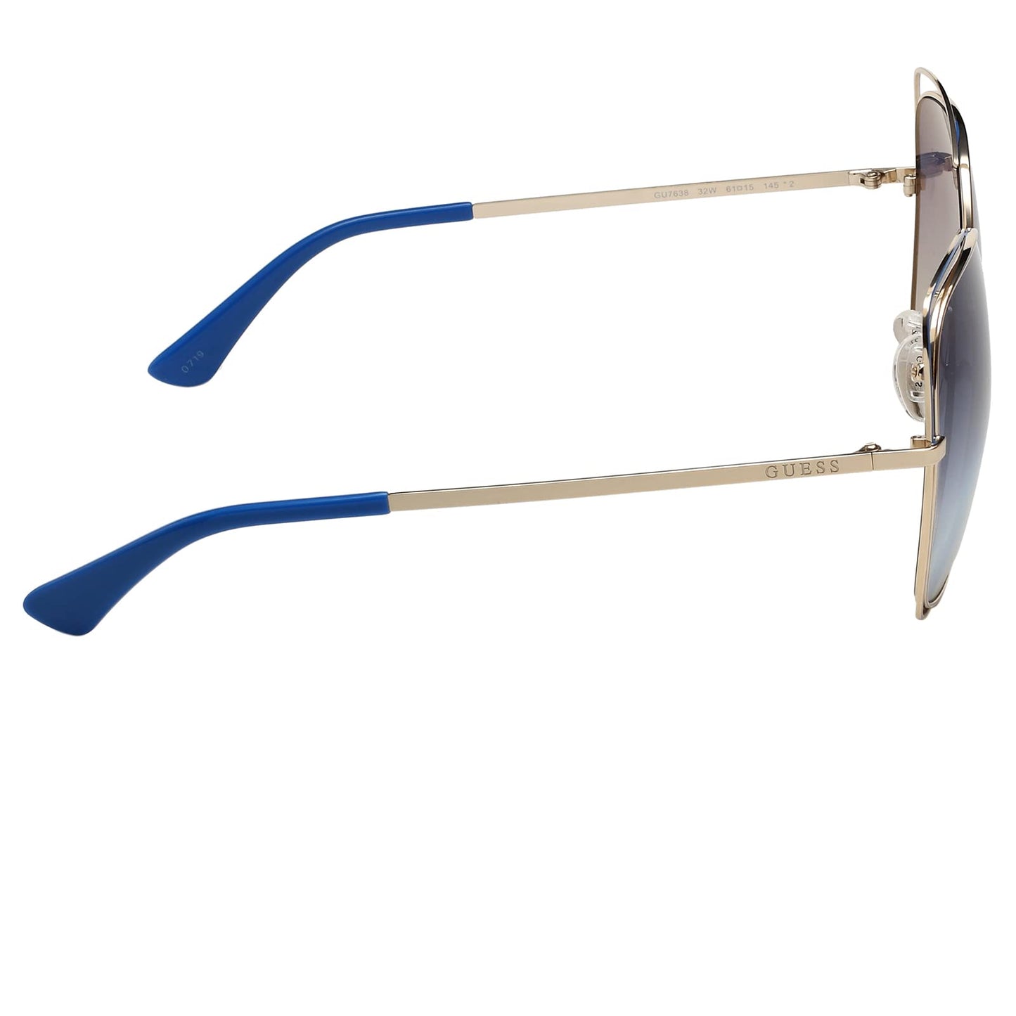 Guess Gradient Square Women Sunglasses - (GU7638 32W 61 S |61| Blue Color Lens)