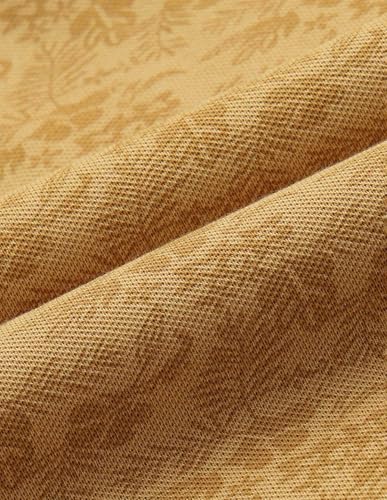 Arrow Sports Men's Floral Regular Fit Polo Shirt (ASAJTS3467_Mustard