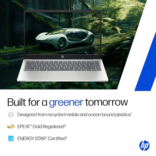 HP 14 Smartchoice, Intel Core Ultra 5 125H 12 TOPS, 24GB DDR5 (Upgradeable) 1TB SSD, Anti-Glare, FHD, 14''/35.6cm,Win11, M365*Office24, Silver, 1.4kg, ep1180tu, FHD Camera w/Shutter, Backlit AI Laptop