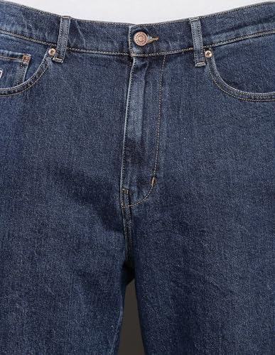 Tommy Hilfiger Cotton Dark Blue Solid Men Jeans (36) - S24JMDB069