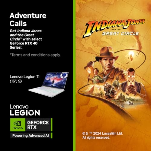 Lenovo Legion Pro 7 Intel Core i9-14900HX 16" (40.6cm) WQXGA IPS 500Nits 240Hz Gaming Laptop (32GB/1TB SSD/Win 11/Office 21/NVIDIA RTX 4080 12GB/100% DCI-P3/3mon Xbox Game Pass/Black/2.6Kg),83DE001HIN