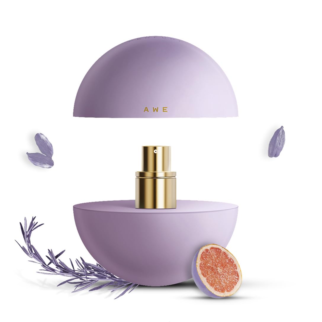Eze Perfume Awe Eau De Parfum For Women - 30ml |Premium and Long Lasting Perfume | Fruity Grapefruit, Rosemary & Cardamom | Floral Ylang & Tuberose | Woody Leather, Cedar & Vetiver Base | EDP