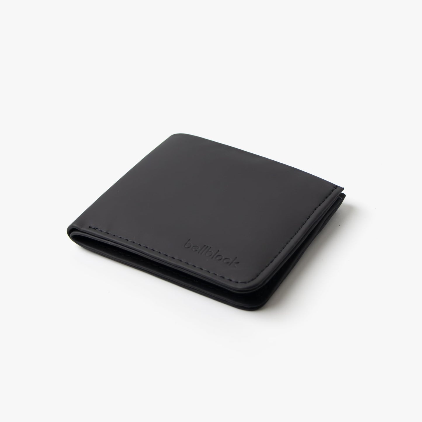 Bellblock Slim Sleeve Bifold Minimal Wallet for Men/Women | Slim Handcrafted Wallet | with Sim, Mobile Pin & Hidden Extra Card Slots | Vegan Leather | Black