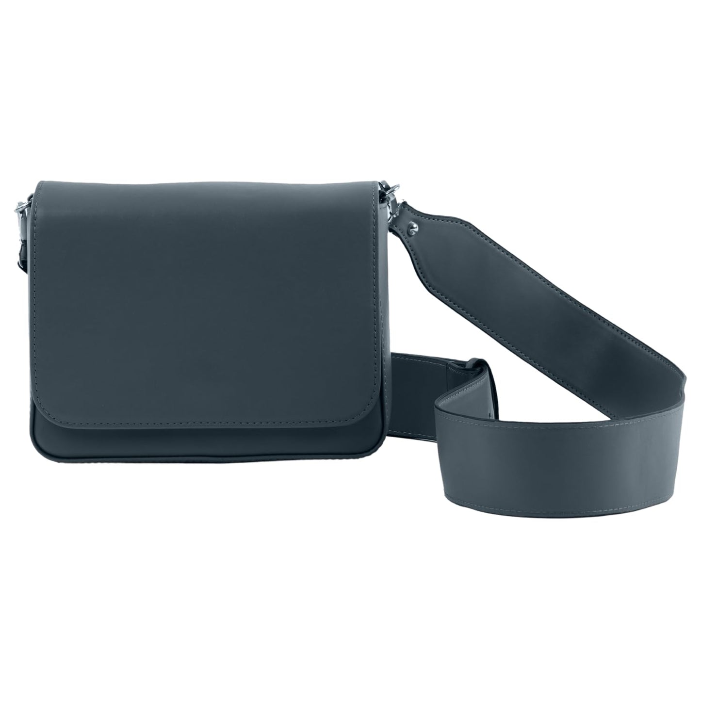 The Gusto Women Pulse - Premium Vegan Leather Cross Body Western Sling Bag | Handmade, Stylish Sling Bag With Adjustable Strap | College, Office, Casual Use | Moss Blue