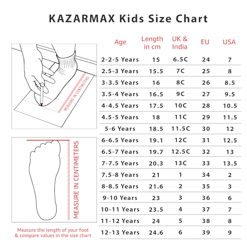 KazarMax Hopits Pink Purple Surge Lightweight Sneakers Shoes for Kids Girls-13 Kids UK
