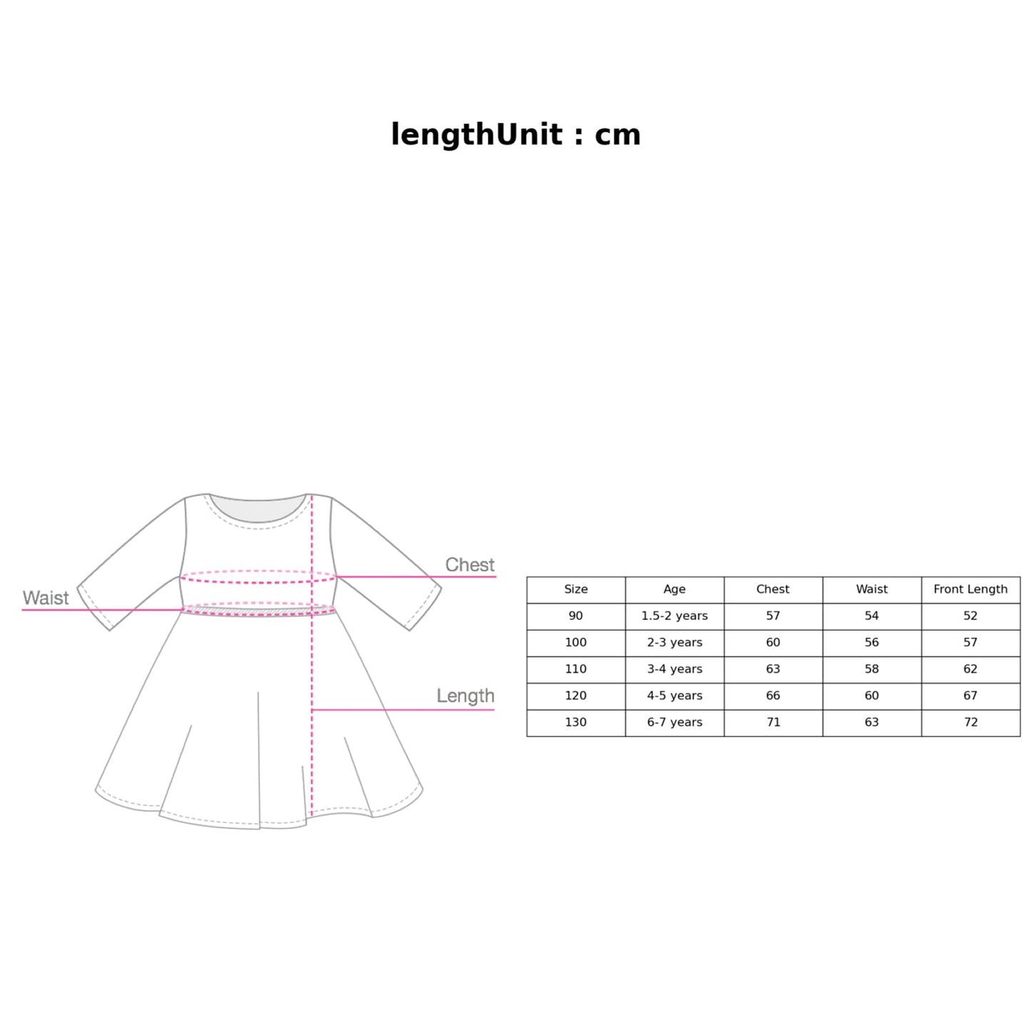 Hopscotch Girls Cotton And Polyester Checkered Casual Dress in Pink Color For Ages 3-4 Years (GOE-4079314)