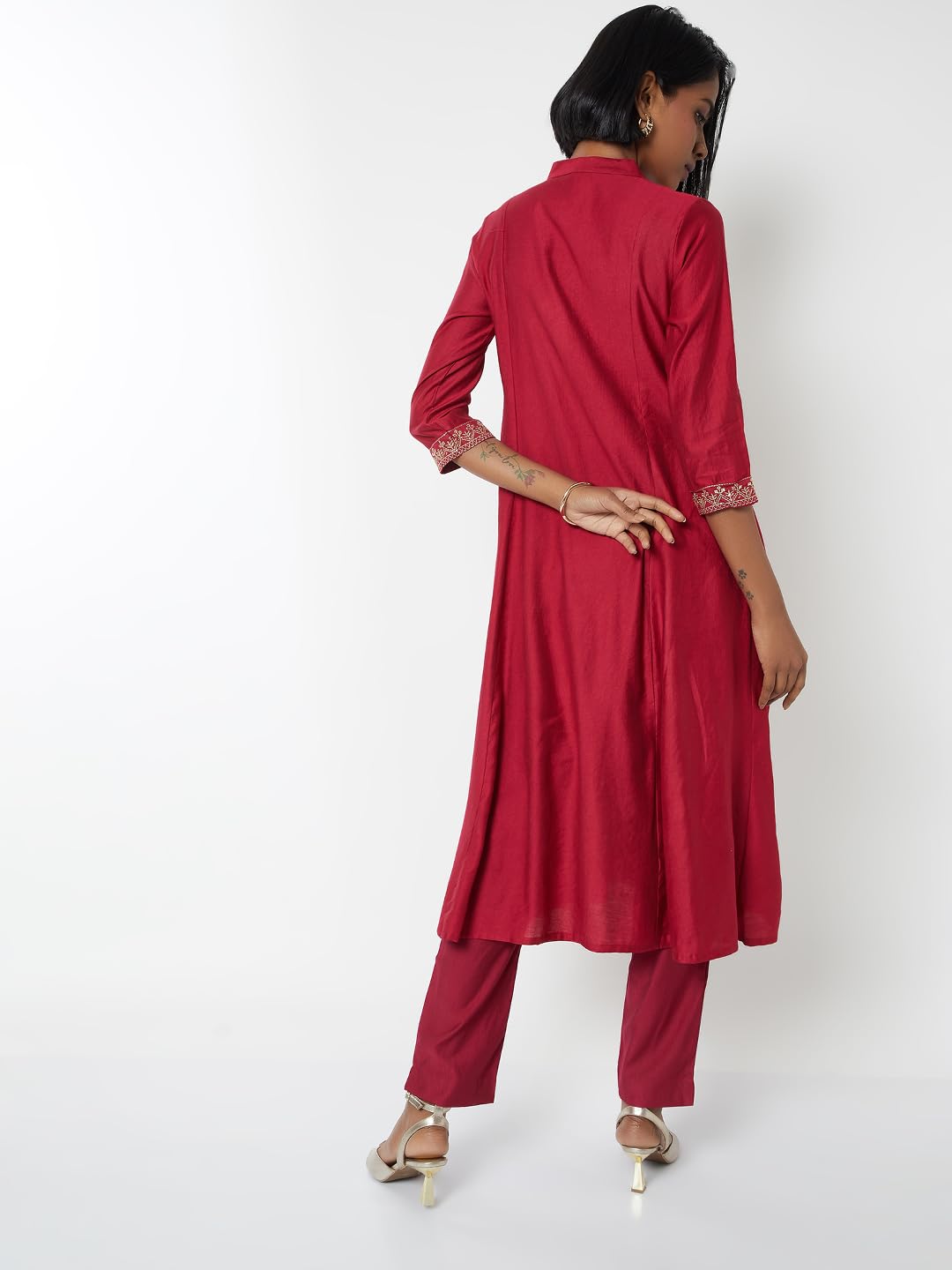 Max Women's Polyester Blend Kurta Set