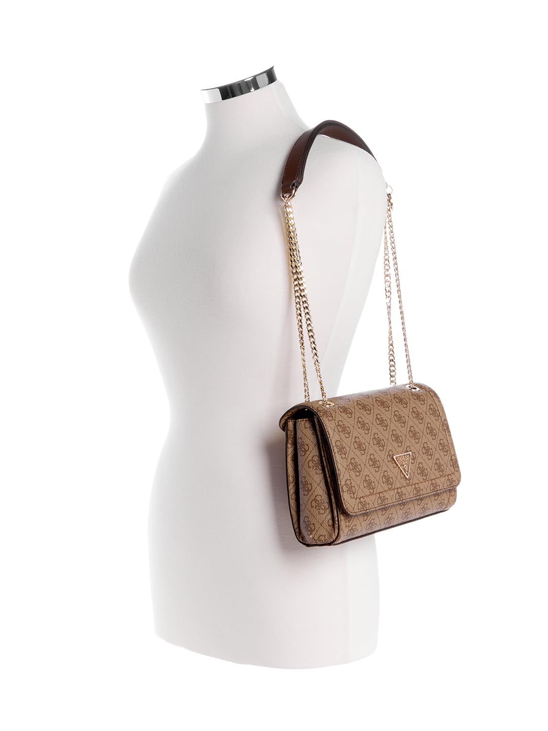 GUESS Women's Brown Printed Crossbody Bag| Ladies Purse Handbags | Gift For Ladies