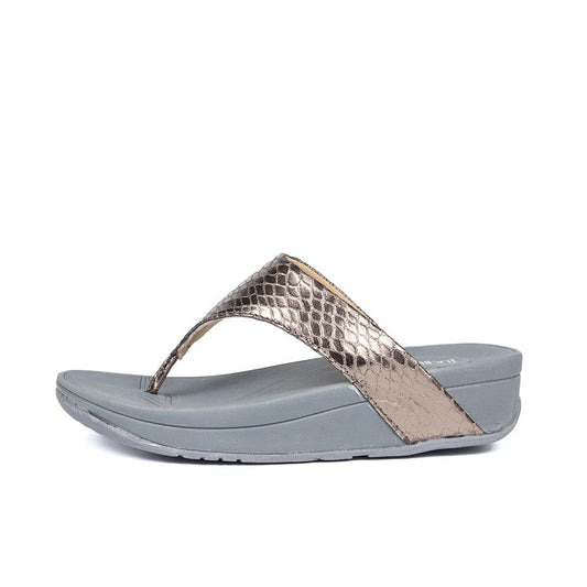 Indifeet Sandals for Women Woman Stylish Flats Slippers Ladies Daily Use Flat Footwear Womens Fancy Chappal Foot Wear Women’s Comfortable Sandal Slipper Latest Thong Chapal Soft Chappals Silver UK-5