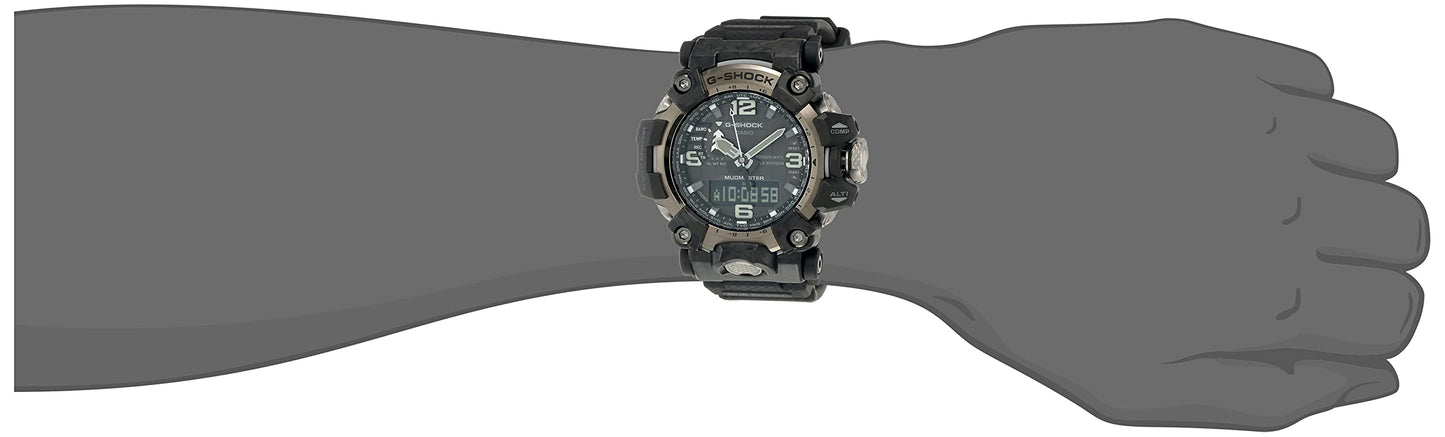 Casio G-Shock GWG-2000-1A1DR Gray IP Black Analog-Digital Dial Black Resin Strap Men's Watch Mud Resistant Barometer Altimeter G1175