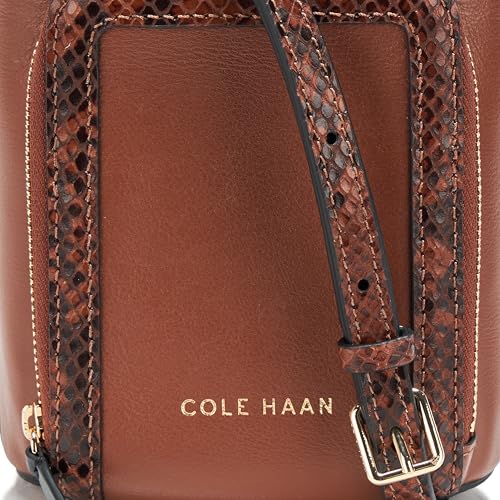 Cole Haan Women's Lydia Leather Phone, Natural Canvas, UNIT