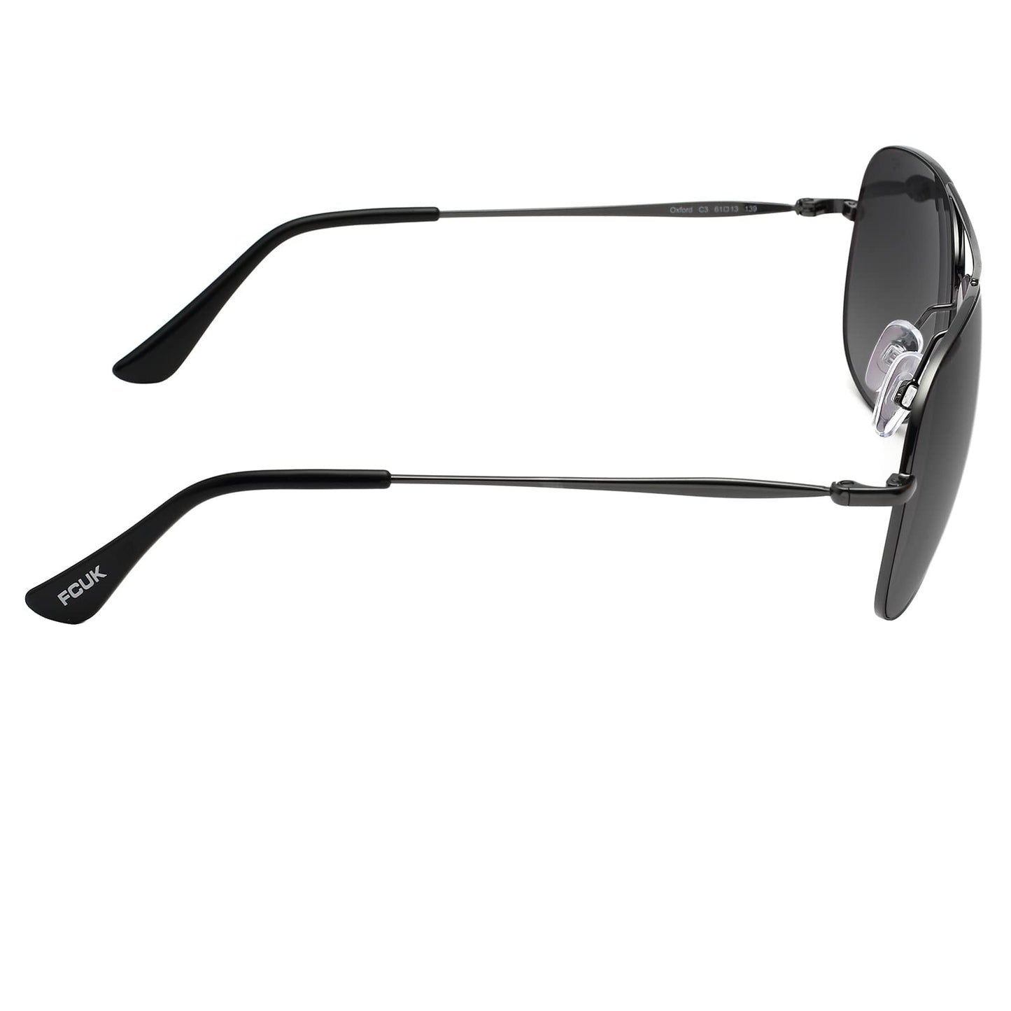 French Connection Gradient Aviator Women Sunglasses - (FCUK Oxford C3 S |61| Grey Color Lens)