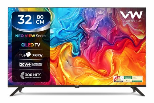 VW 80 cm (32 inches) Smartchoice Frameless Series HD Ready QLED TV VW32MAX