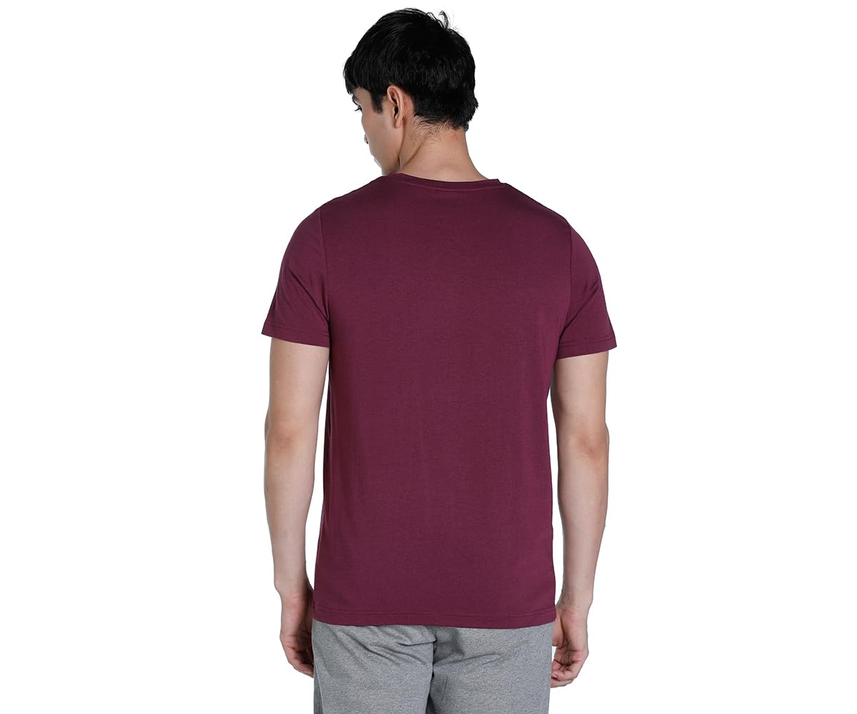 Puma Men, Premium Soft Touch Crew Tee, Grape Wine, S, (67651802)