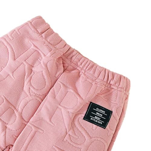Hopscotch Baby Girls Textured Print Full Sleeves Pink Pant set For Ages (18-24 Months)