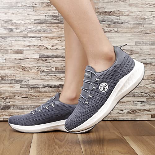 Bacca Bucci® Women Savage Running Shoes/Sneakers for Running/Gym/Training/Casual Walking Sports Shoe for Girls/Women- Grey, Size UK41