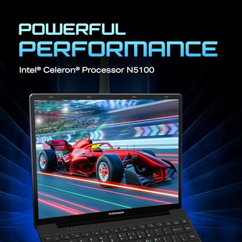Thomson 14.1 inch 3k High Resolution Display IN-K14C Intel celeron N5100 Processor (Window 11/8 GB RAM LPDDR4 / 256 GB SSD/ 6000mAH Battery/Numeric Touchpad) Slim and Lightweight Notebook