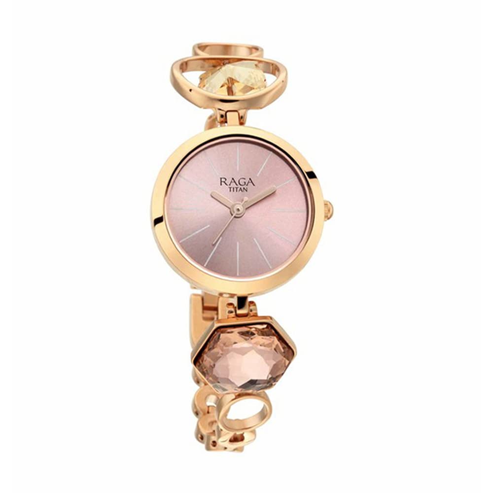 Titan Raga Moments of Joy Analog Pink Dial Women's Watch-NP2606WM09/NP2606WM09