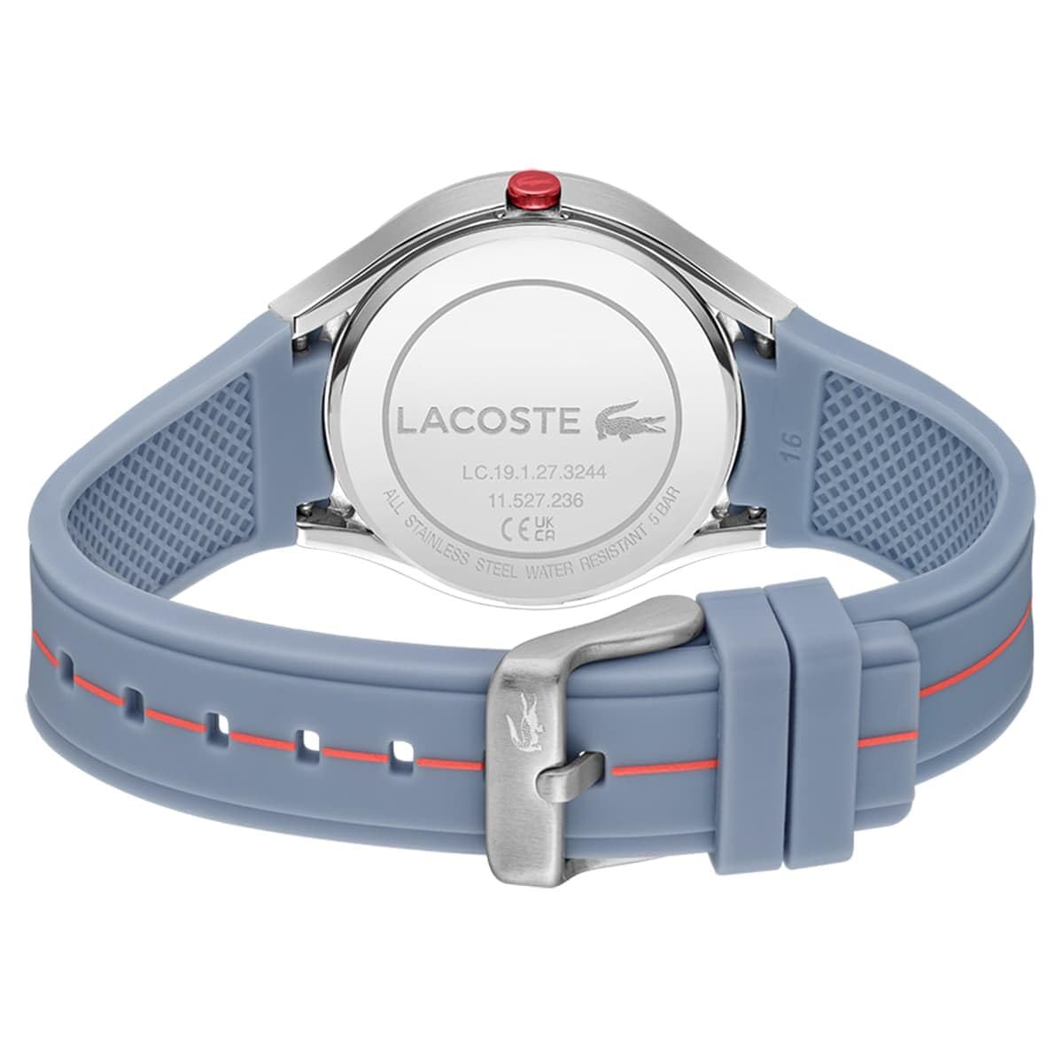 Lacoste Atlanta Qtz Basic Blue Round Dial Women's Watch|Silicone Material|Multi Color Band - 2001351