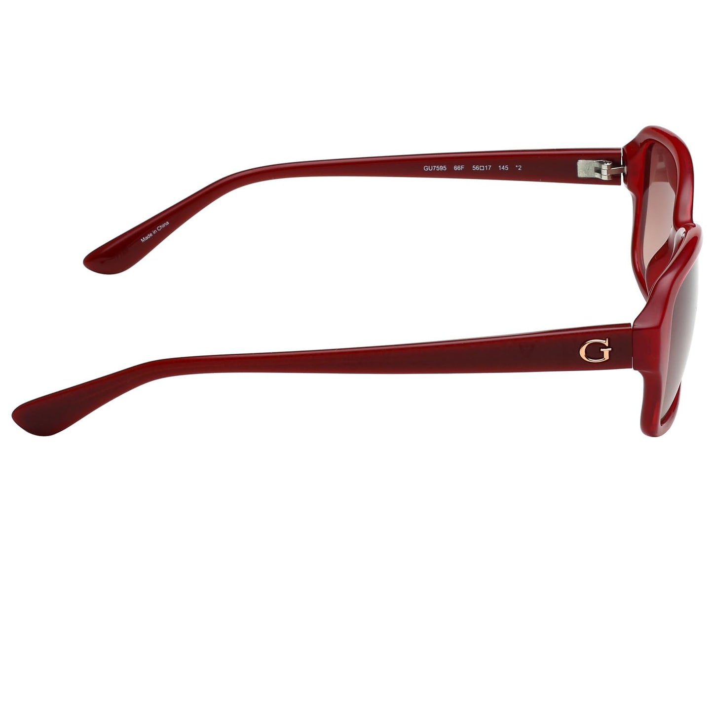 GUESS Gradient Rectangular Women Sunglasses -(GU7595 66F 56 S |56| Brown Color Lens)