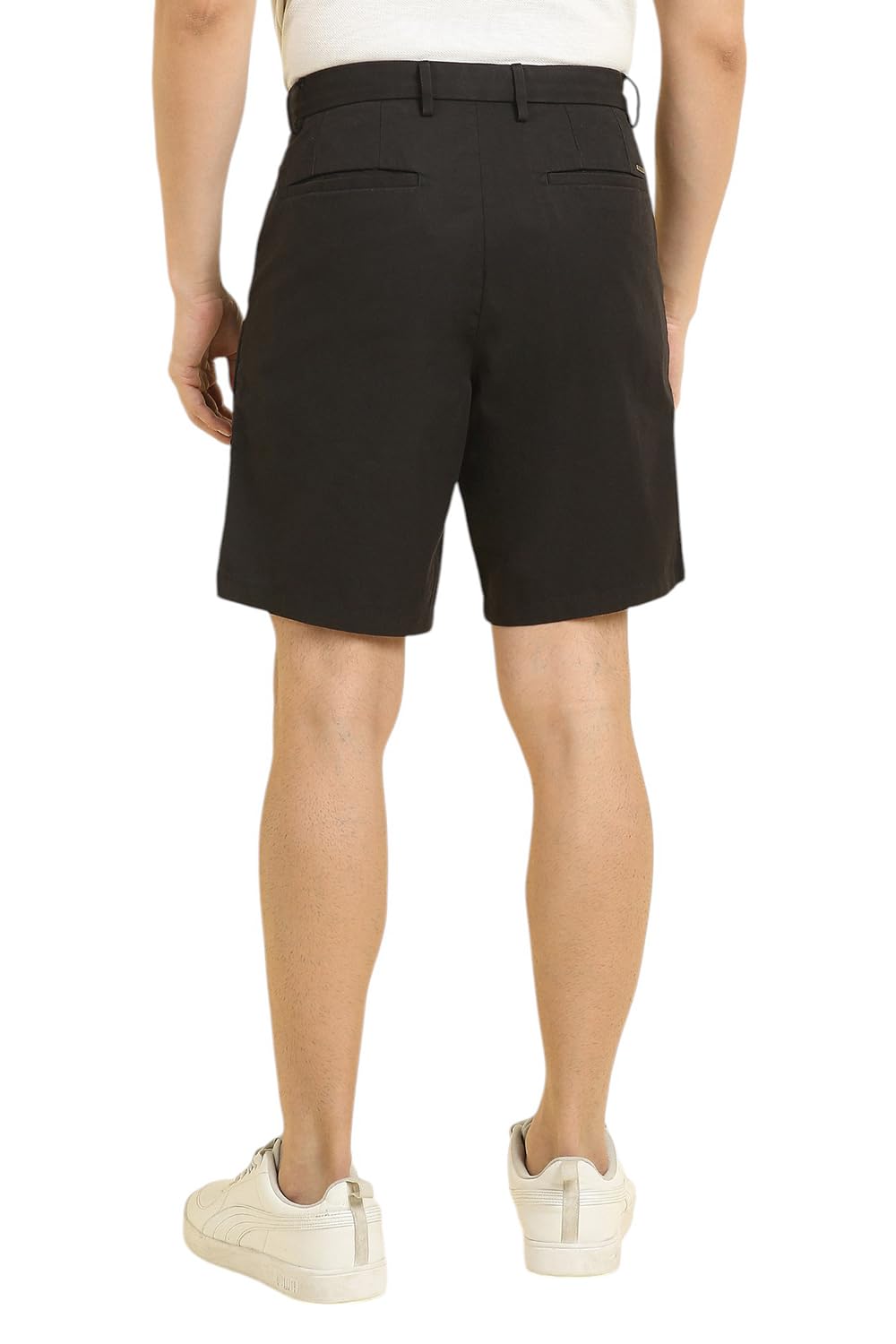 Allen Solly Men's Bermuda Shorts (ASSRQRGFQ56404_Black