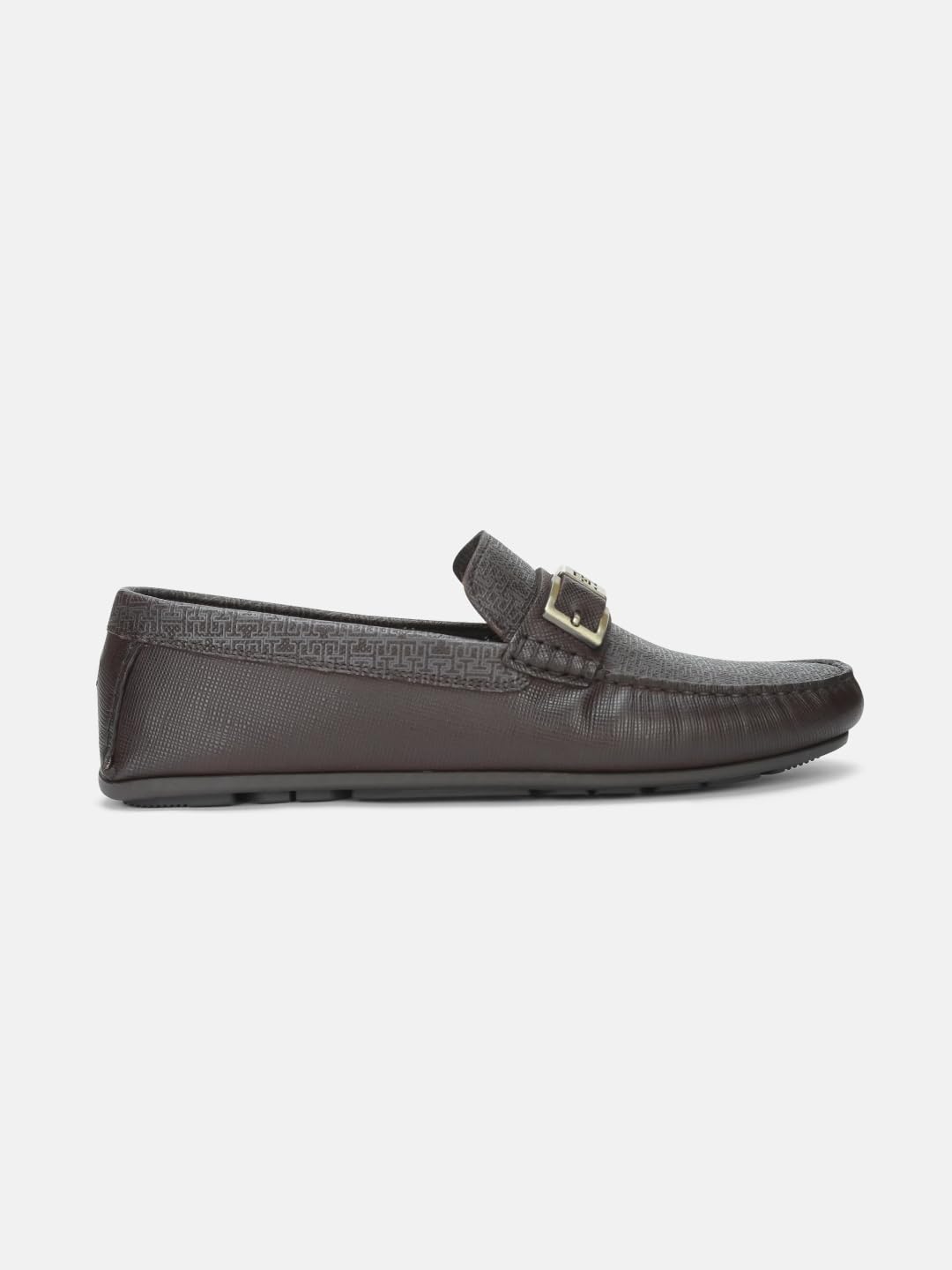 Logo Brown Leather Loafers