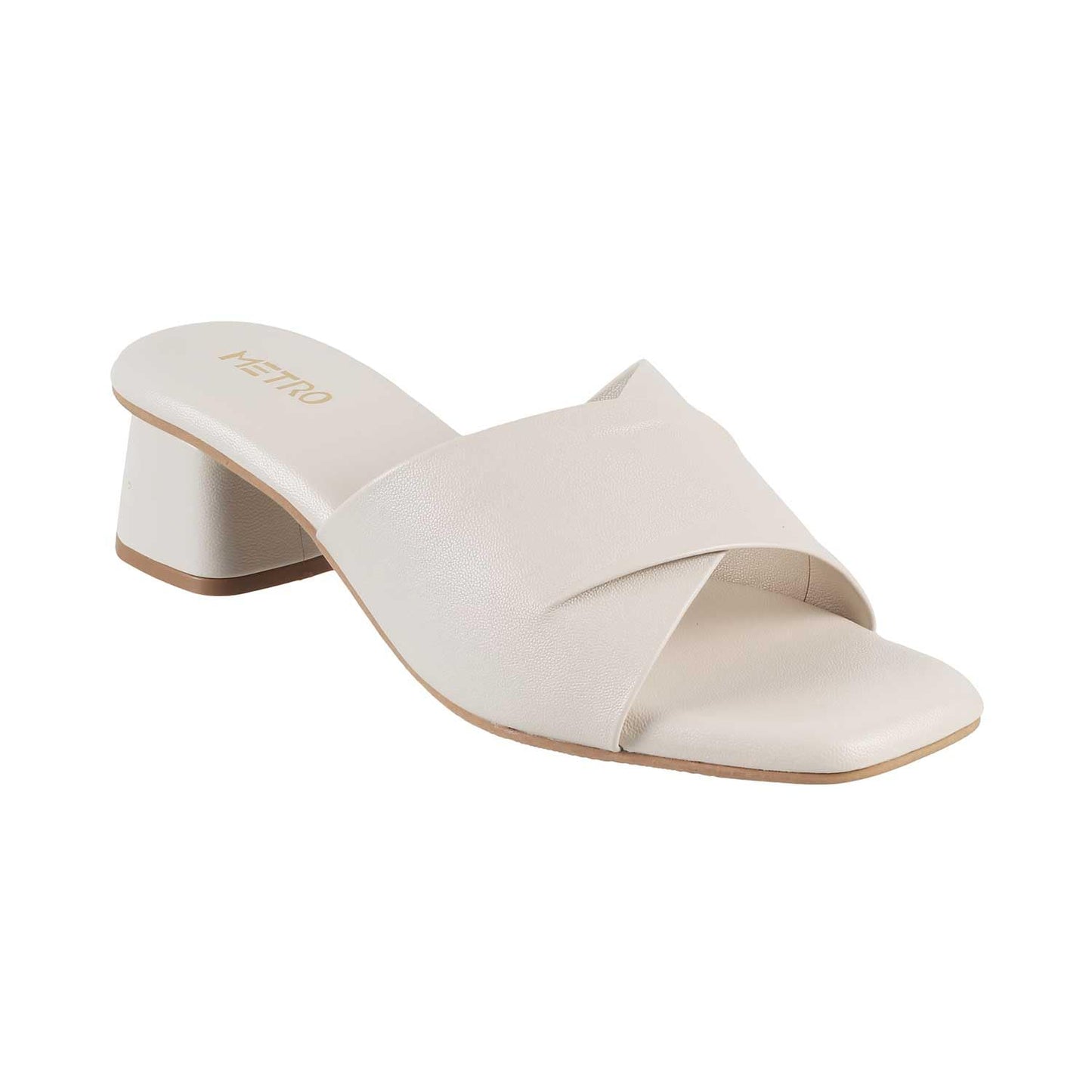 Metro Women's Pink Block Heel Mules UK/5 EU/39 (40-144)