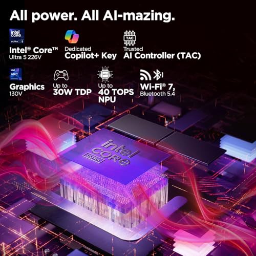 Lenovo Yoga Slim 7 Aura Edition Intel Evo Core Ultra 5 226V (16GB RAM/1TB SSD/14 (35.5cm)/WUXGA OLED/Copilot+ PC/Windows 11/Office Home 2024/1Yr ADP Free/Grey/1.19Kg), 83JX005FIN AI Laptop