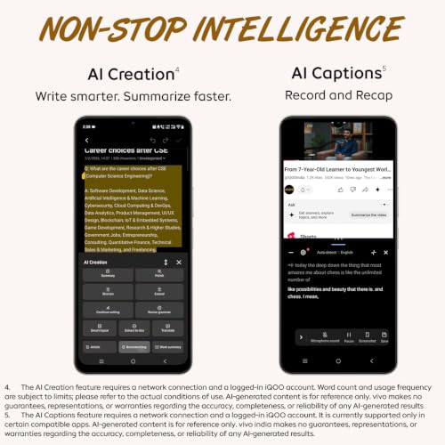 iQOO Z11 Lite 44W 5G (Solar Flame, 6GB RAM, 128GB Storage) | 6500mAh Battery with 44W Fast Charging* | Dimensity 6300 with 579k+ AnTuTu Score* | OriginOS 6.0 with AI Creation* & Private Space*