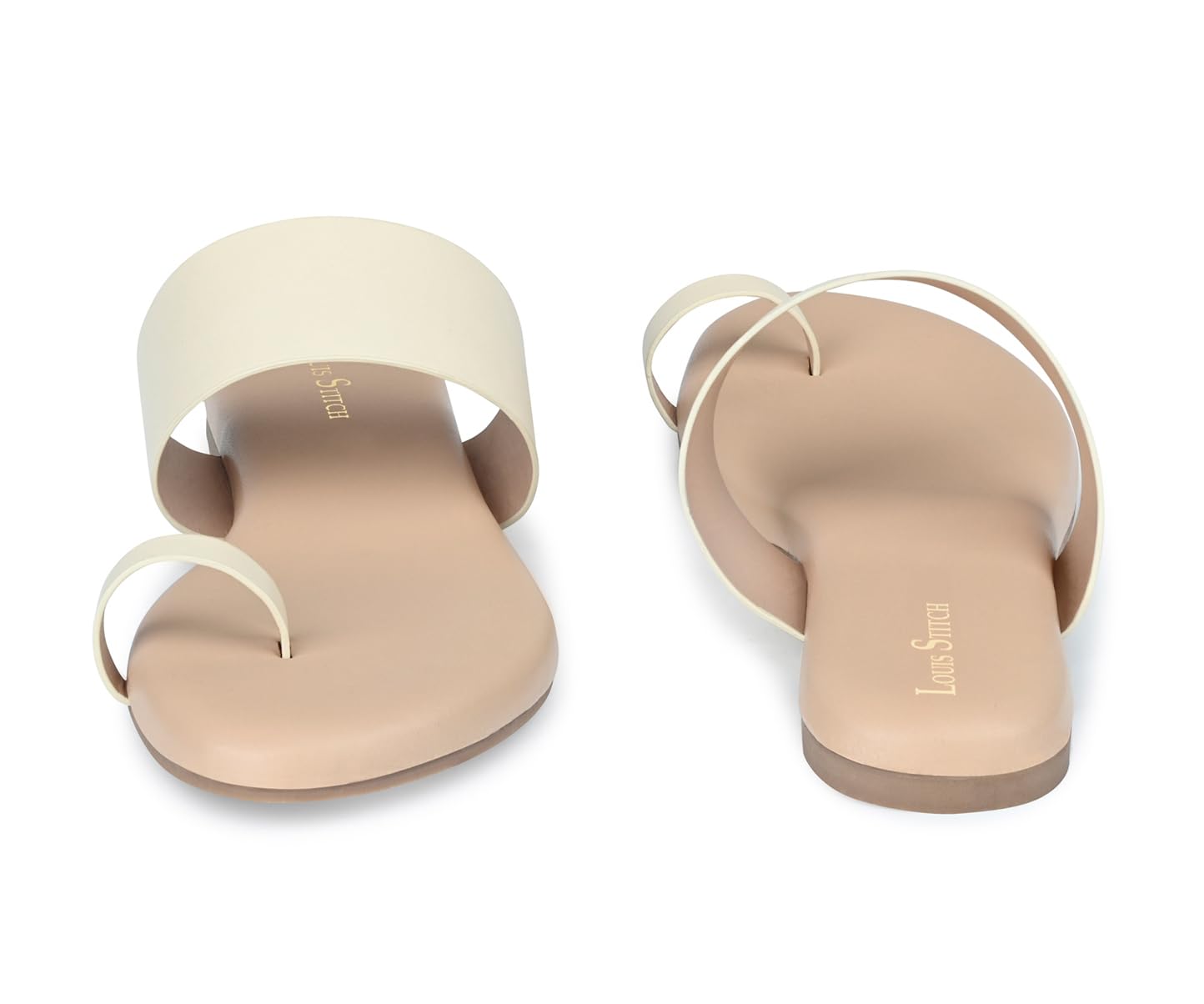 LOUIS STITCH Women’s Slip-On One Toe Flat Sandals | Comfortable Flats | LSOF-FI03-TI |