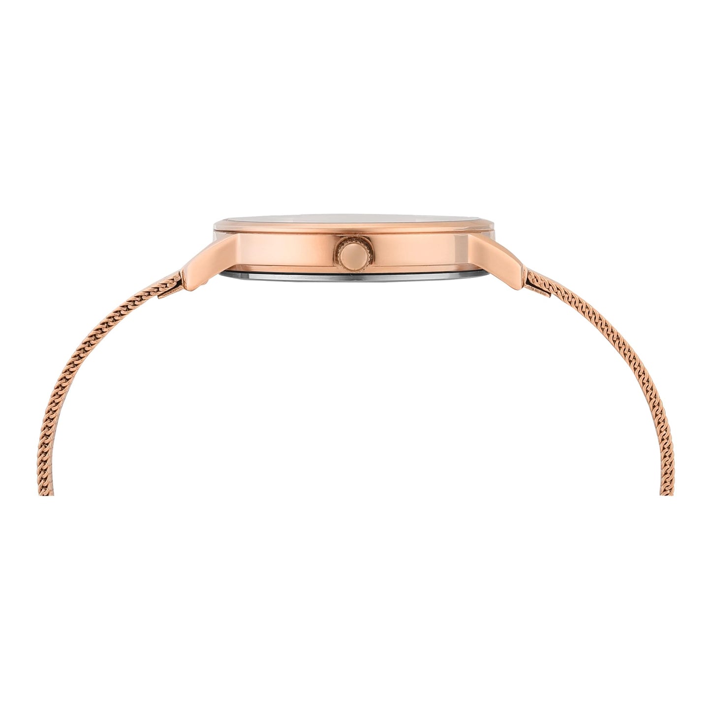 TIMEX Analog Watch for Women with Green Round Dial & Rose Gold Stainless Steel Bracelet Band Water Resistant Women's Wrist Watches - TWEL15625