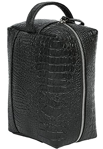 Bagsy Malone Stylish Vegan Leather Multipurpose Pouch (Black)