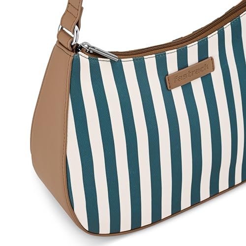 Fastrack Striped Crescent Casual Sling Bag for Women, Girls and Ladies