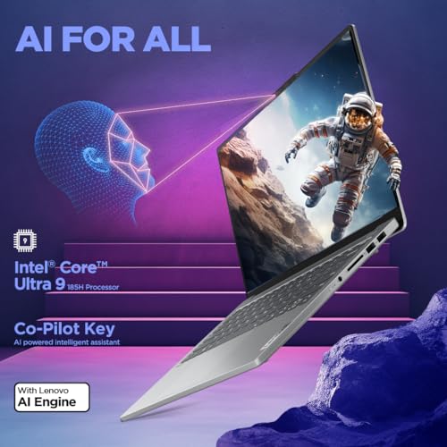 Lenovo IdeaPad Pro 5 Intel Core Ultra 9 185H Built-in AI 14" (35.5cm) 2.8K OLED 400Nits 120Hz Laptop (32GB RAM/1TB SSD/Windows 11/Office Home 2024/1Yr ADP Free/Grey/1.46Kg), 83D2004XIN