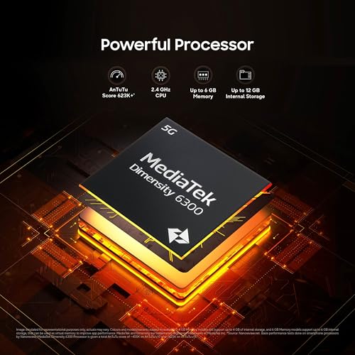 Samsung Galaxy M06 5G Mobile (Sage Green, 6GB RAM, 128GB Storage) | MediaTek Dimensity 6300 | AnTuTu 623K+ | 12 5G Bands | 25W Fast Charging | 4 Gen OS Upgrades | 50MP Camera | Without Charger