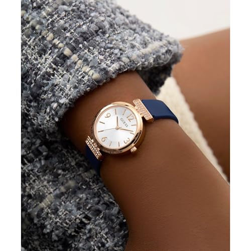 Guess Array White Round Dial Analog Women's Watch - GW0912L3