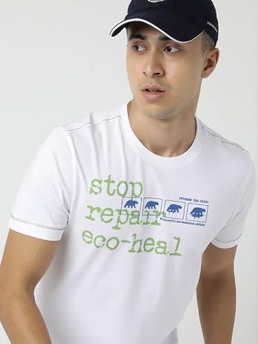 Men Reverse The Ratio Panda T-Shirt White