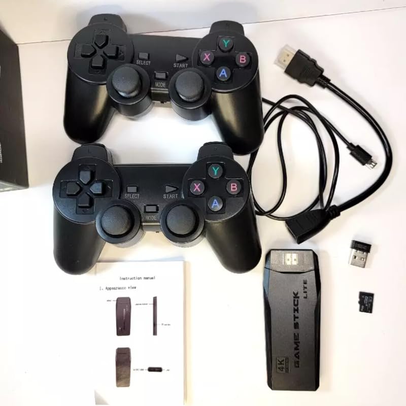 Drumstone (Special 10 Years Warranty) 4k Ultra HD Gaming Console with 2.4G Wireless Controllers, 64GB Game Library and 20,000+ Games for TV_RTG126 [video game]