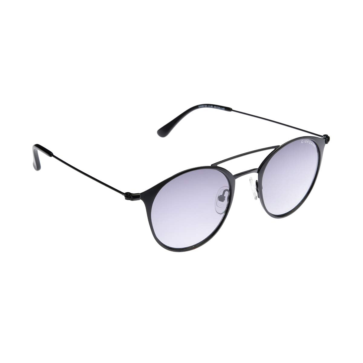 Giordano Gradient Round Unisex Sunglasses - (GA90191C90|49|Grey Color Lens)